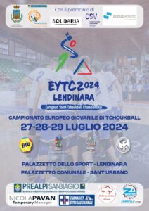 Locandina Campionato europeo di tchoukball 2024