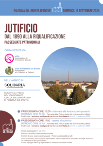 Locandina passeggiata jutificio 13 settembre